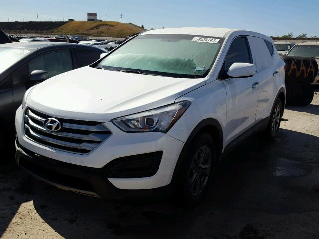 5XYZT3LB5FG284130 - 2015 HYUNDAI SANTA FE S WHITE photo 2