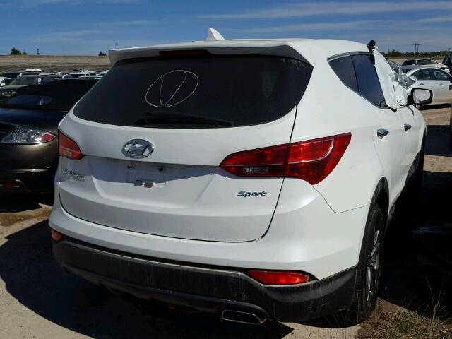 5XYZT3LB5FG284130 - 2015 HYUNDAI SANTA FE S WHITE photo 4