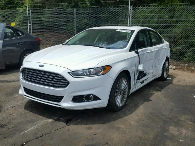 3FA6P0D94DR206271 - 2013 FORD FUSION TIT WHITE photo 2