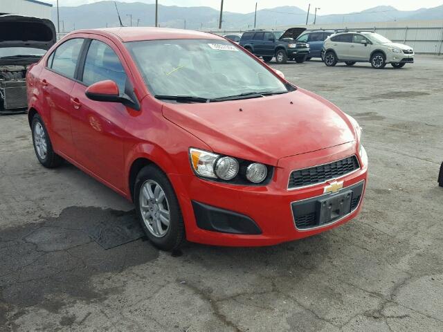 1G1JB5SH1C4198799 - 2012 CHEVROLET SONIC LS RED photo 1