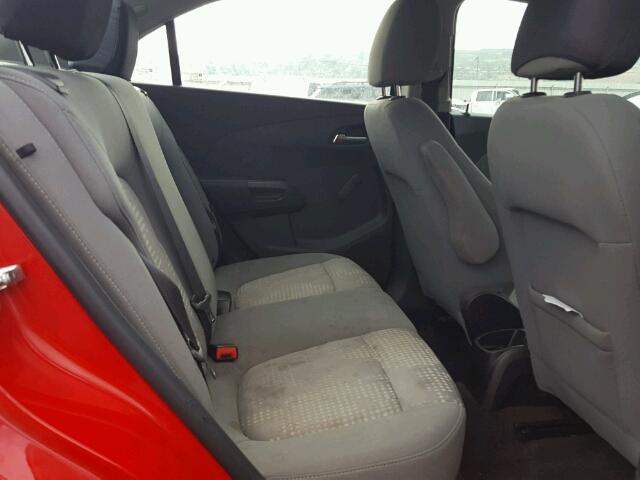 1G1JB5SH1C4198799 - 2012 CHEVROLET SONIC LS RED photo 6