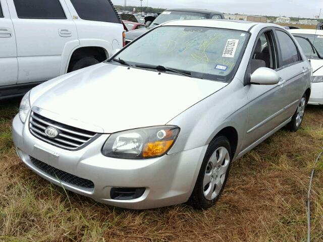 KNAFE221X95655695 - 2009 KIA SPECTRA SILVER photo 2