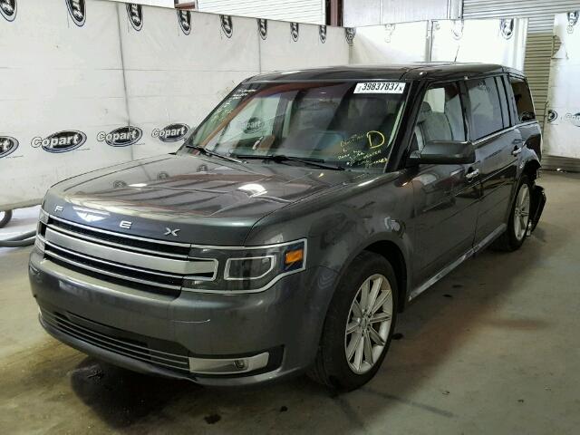 2FMGK5D87GBA02418 - 2016 FORD FLEX GRAY photo 2