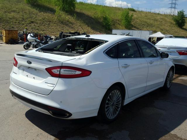 3FA6P0K95ER259100 - 2014 FORD FUSION TIT WHITE photo 4