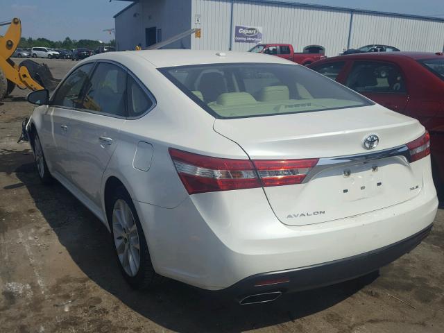 4T1BK1EB9DU021314 - 2013 TOYOTA AVALON BAS WHITE photo 3