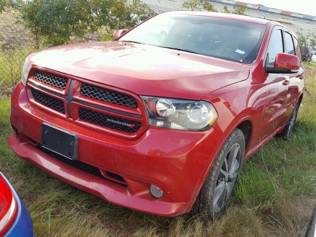 1C4SDHCTXDC675991 - 2013 DODGE DURANGO RED photo 2