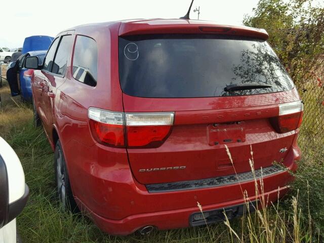 1C4SDHCTXDC675991 - 2013 DODGE DURANGO RED photo 3