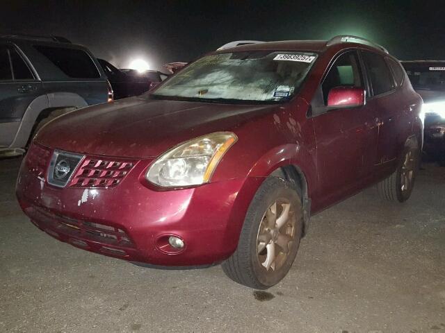 JN8AS58T09W050034 - 2009 NISSAN ROGUE S RED photo 2