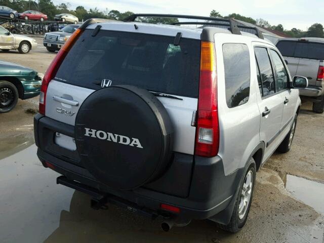 JHLRD77884C048174 - 2004 HONDA CR-V EX SILVER photo 4