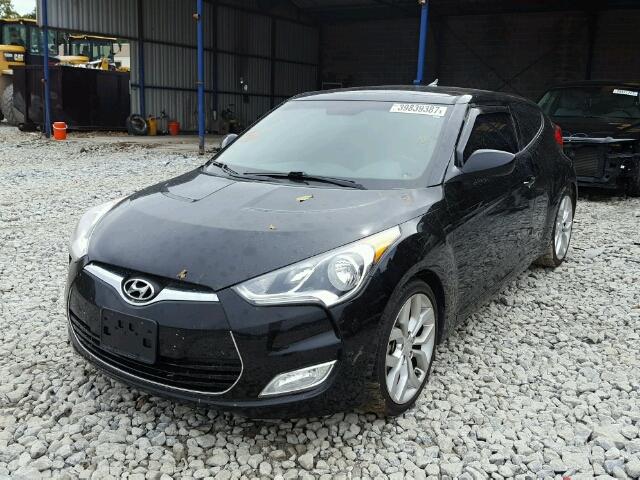 KMHTC6AD9DU122181 - 2013 HYUNDAI VELOSTER B BLACK photo 2