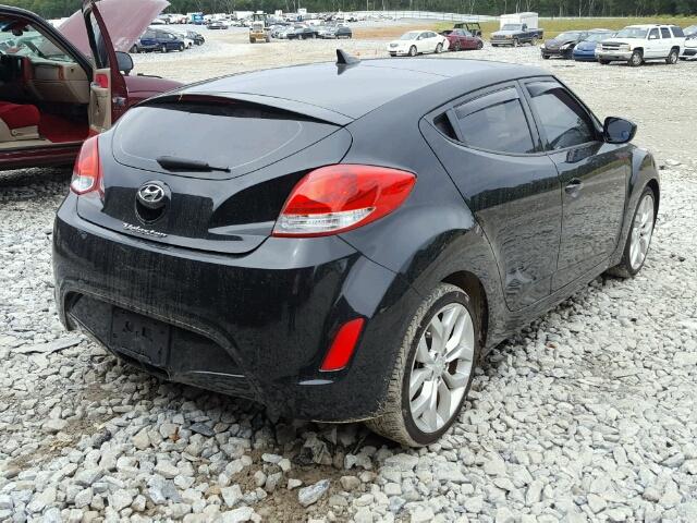 KMHTC6AD9DU122181 - 2013 HYUNDAI VELOSTER B BLACK photo 4