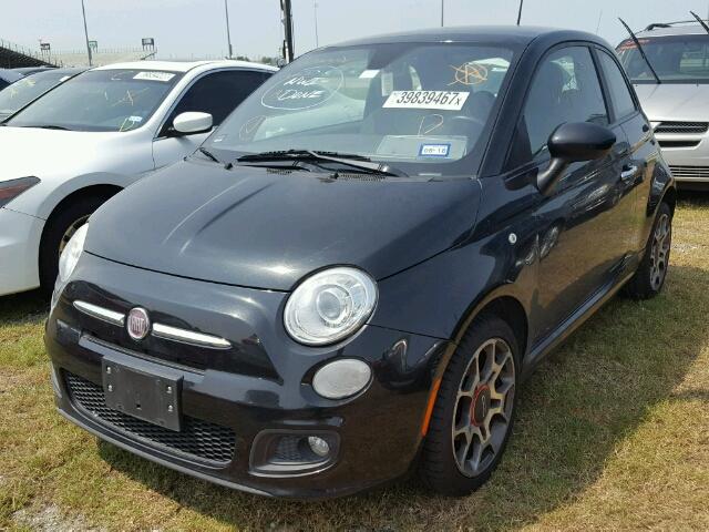 3C3CFFBR2CT115513 - 2012 FIAT 500 GRAY photo 2