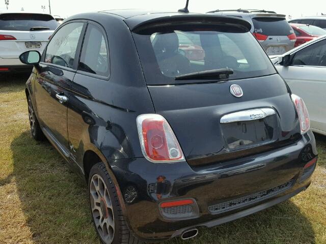 3C3CFFBR2CT115513 - 2012 FIAT 500 GRAY photo 3