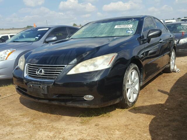 JTHBJ46G182214236 - 2008 LEXUS ES BLACK photo 2