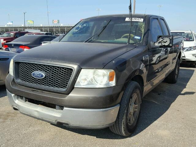 1FTPX125X5NA45255 - 2005 FORD F150 GRAY photo 2