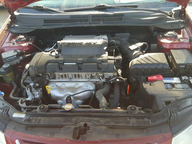 KNAFE122075427253 - 2007 KIA SPECTRA EX RED photo 7