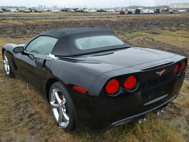 1G1YY36U075100287 - 2007 CHEVROLET CORVETTE BLACK photo 3