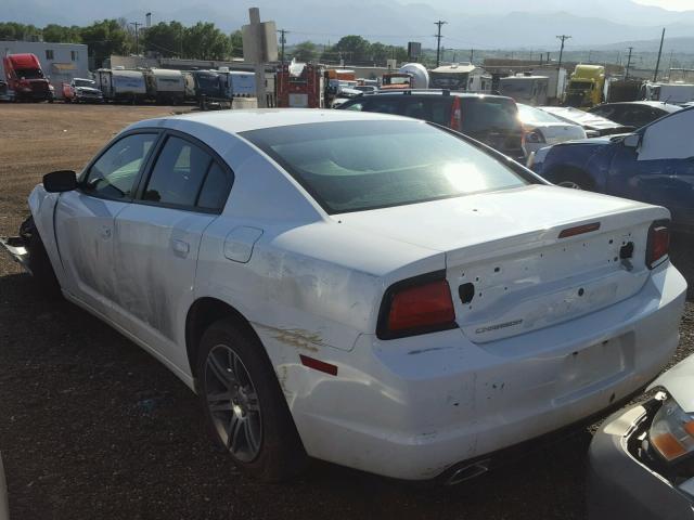 2C3CDXAT2CH304180 - 2012 DODGE CHARGER PO WHITE photo 3
