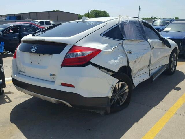 5J6TF1H56EL000456 - 2014 HONDA CROSSTOUR WHITE photo 4