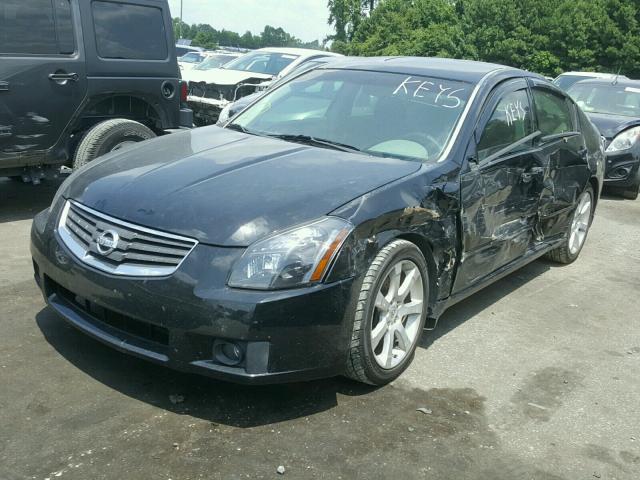 1N4BA41E47C812732 - 2007 NISSAN MAXIMA SE BLACK photo 2