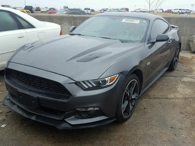 1FA6P8CF3H5237221 - 2017 FORD MUSTANG GRAY photo 2