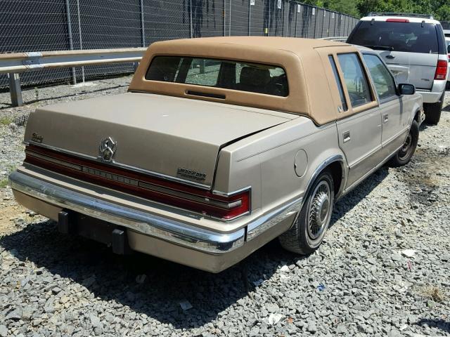 1C3XV56L9PD102452 - 1993 CHRYSLER IMPERIAL ბეჟი ფოტო 4