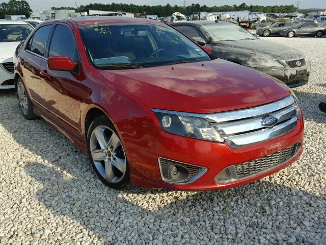 3FAHP0KC1AR203931 - 2010 FORD FUSION RED photo 1