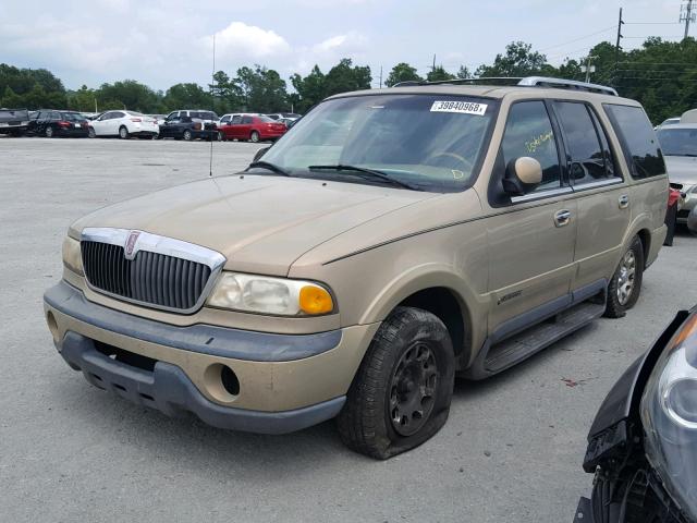 5LMRU27A3XLJ41703 - 1999 LINCOLN NAVIGATOR TAN photo 2