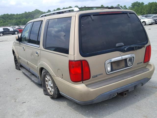 5LMRU27A3XLJ41703 - 1999 LINCOLN NAVIGATOR TAN photo 3