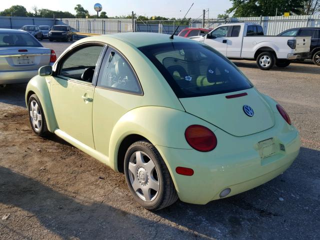 3VWCB21C91M464685 - 2001 VOLKSWAGEN NEW BEETLE 绿色 照片 3