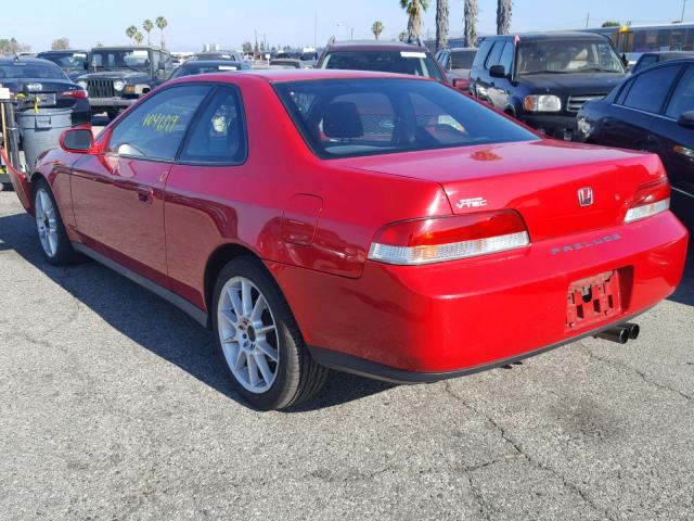 JHMBB6245XC006874 - 1999 HONDA PRELUDE RED photo 3