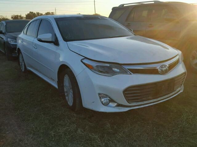 4T1BD1EB2DU016269 - 2013 TOYOTA AVALON WHITE photo 1