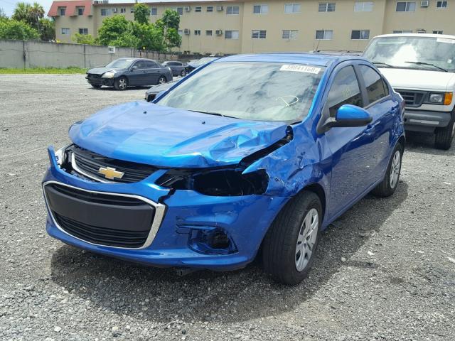 1G1JB5SH4H4140645 - 2017 CHEVROLET SONIC LS 蓝色 照片 2
