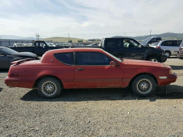 1MEBM62F0JH643130 - 1988 MERCURY COUGAR XR7 RED photo 9