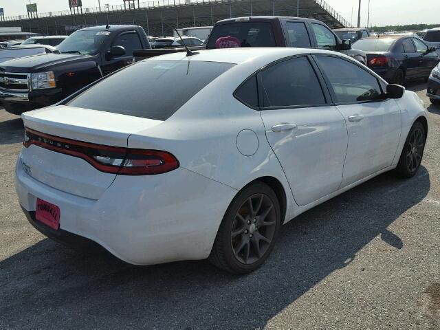 1C3CDFAA9GD728595 - 2016 DODGE DART WHITE photo 4