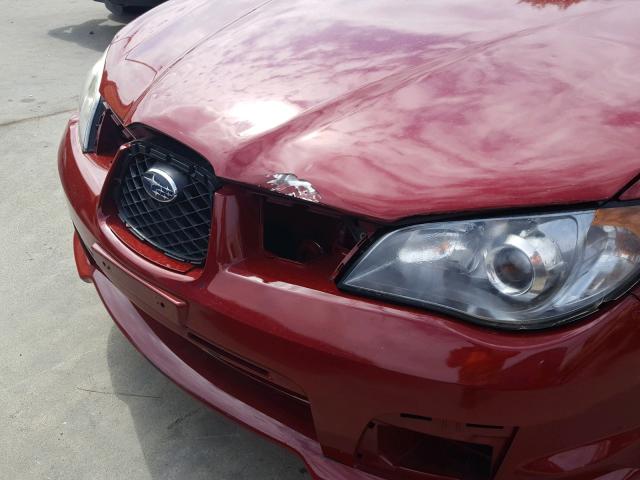 JF1GD61657H525548 - 2007 SUBARU IMPREZA 2. RED photo 9