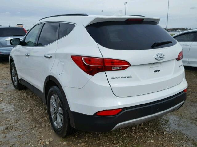 5XYZU3LB2FG296491 - 2015 HYUNDAI SANTA FE S WHITE photo 3