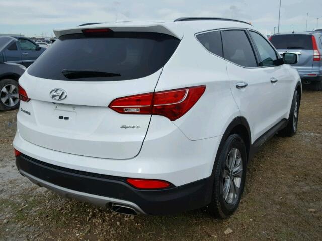 5XYZU3LB2FG296491 - 2015 HYUNDAI SANTA FE S WHITE photo 4