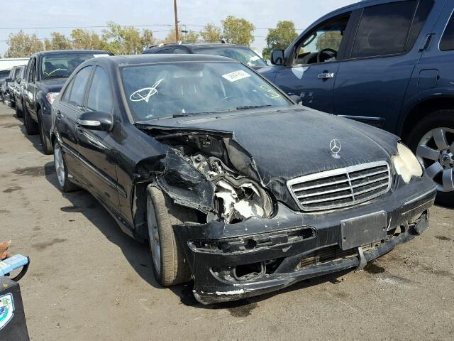 WDBRF40J85F708604 - 2005 MERCEDES-BENZ C 230K SPO BLACK photo 1