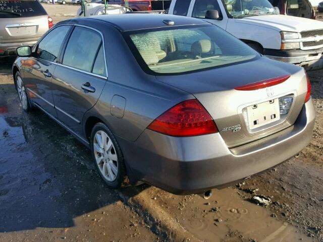 1HGCM66596A003104 - 2006 HONDA ACCORD EX GRAY photo 3