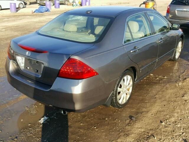 1HGCM66596A003104 - 2006 HONDA ACCORD EX GRAY photo 4