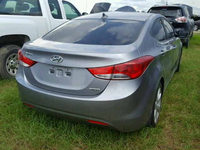 KMHDH4AE9DU619881 - 2013 HYUNDAI ELANTRA GL SILVER photo 4