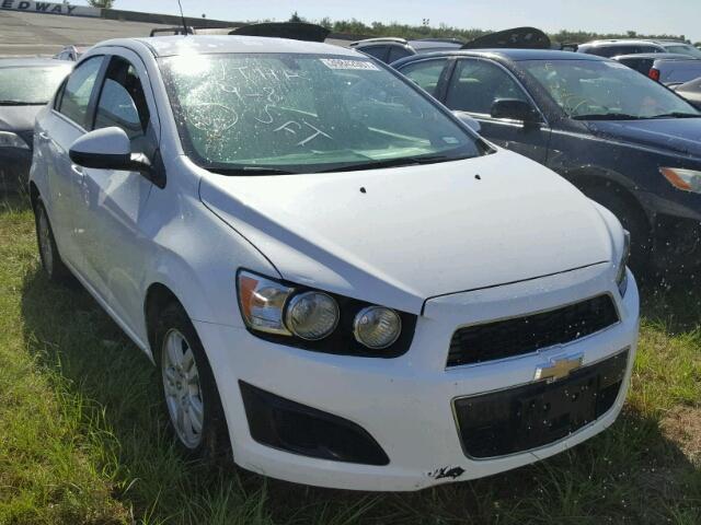 1G1JC5SH5E4217712 - 2014 CHEVROLET SONIC LT WHITE photo 1