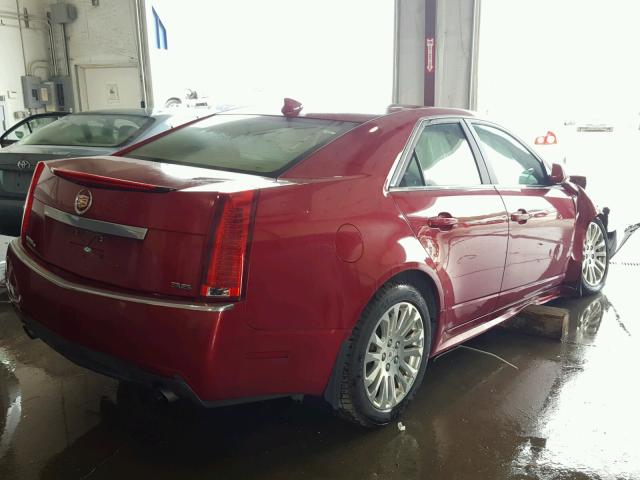 1G6DM5EV7A0130918 - 2010 CADILLAC CTS PERFOR Czerwony zdjęcie 4