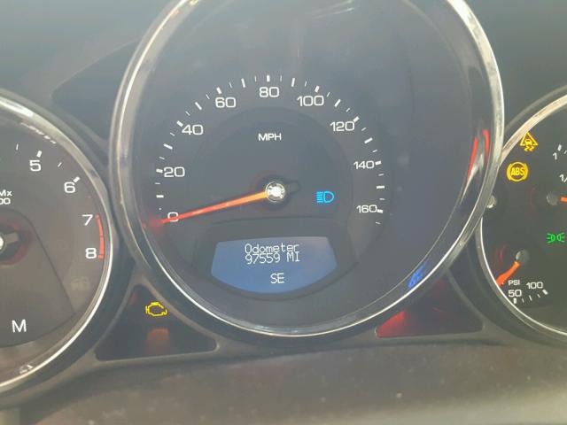 1G6DM5EV7A0130918 - 2010 CADILLAC CTS PERFOR Czerwony zdjęcie 8