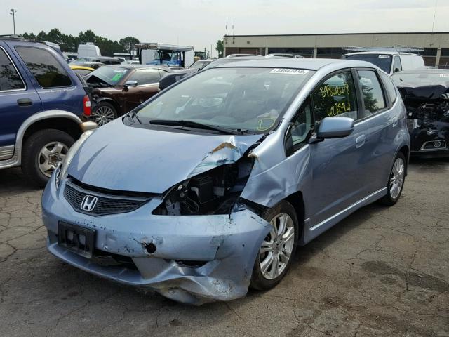 JHMGE8H57BC004304 - 2011 HONDA FIT SPORT BLUE photo 2