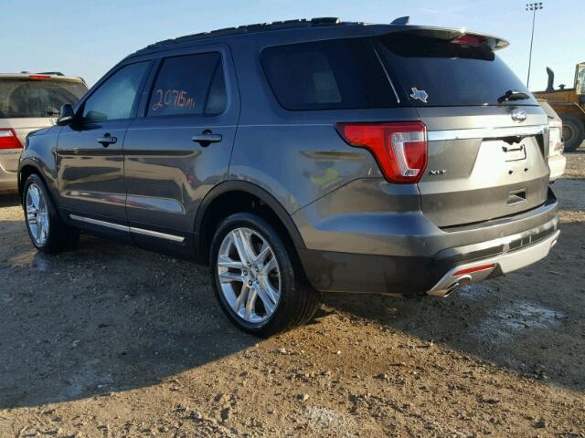 1FM5K7D80GGB61910 - 2016 FORD EXPLORER X CHARCOAL photo 3