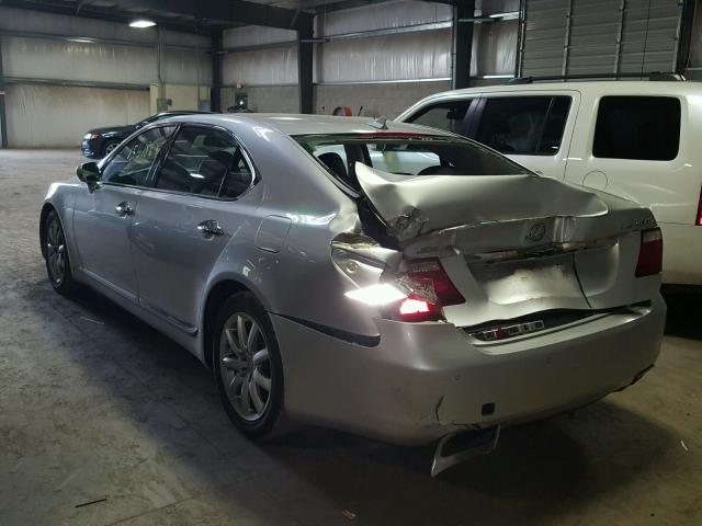 JTHGL46F885023564 - 2008 LEXUS LS 460L GRAY photo 3