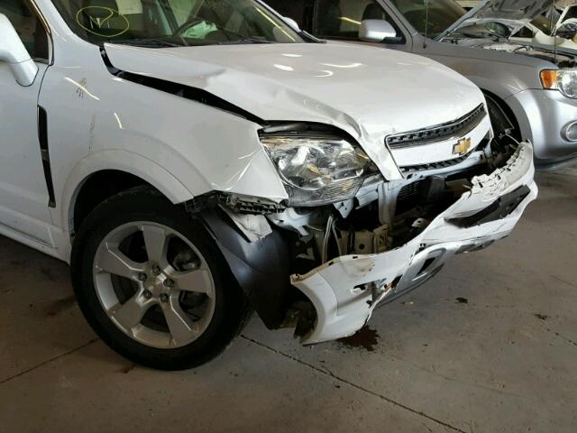 3GNAL4EK5ES655078 - 2014 CHEVROLET CAPTIVA LT WHITE photo 9