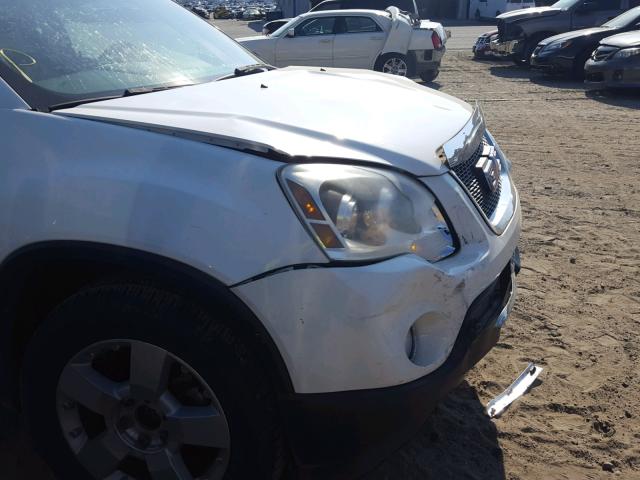 1GKER33768J242694 - 2008 GMC ACADIA SLT თეთრი ფოტო 9